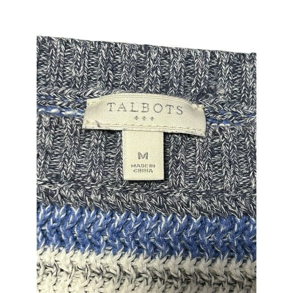 Talbots Women's Pullover Sweater Striped Size Medium - Picture 6 of 6